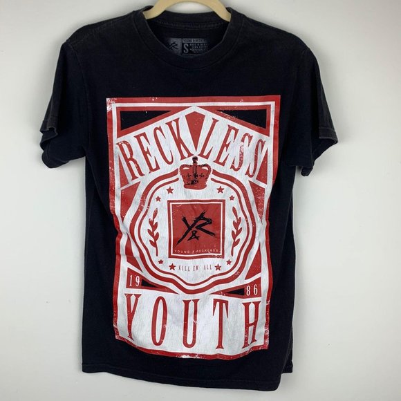Young & Reckless Other - YOUNG & RECKLESS ‘Kill Em All’  Logo Graphic Tee Sz S